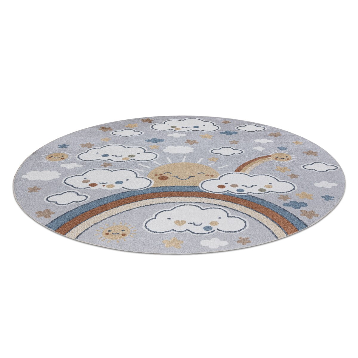 Dywan BONO 8437 koło Chmurki, niebo jasny koło 200 cm