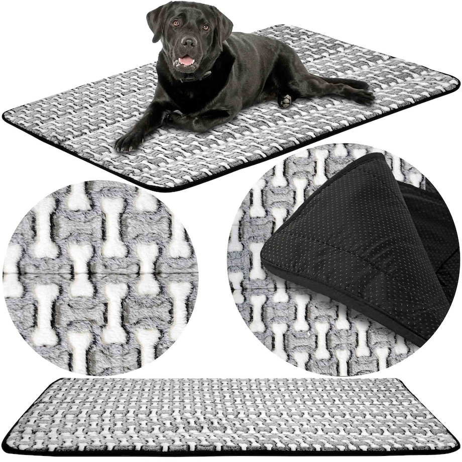 Legowisko Mata Dla Psa Xl Wodoodporne Antyalergiczne Pluszowe 120X80 Cm