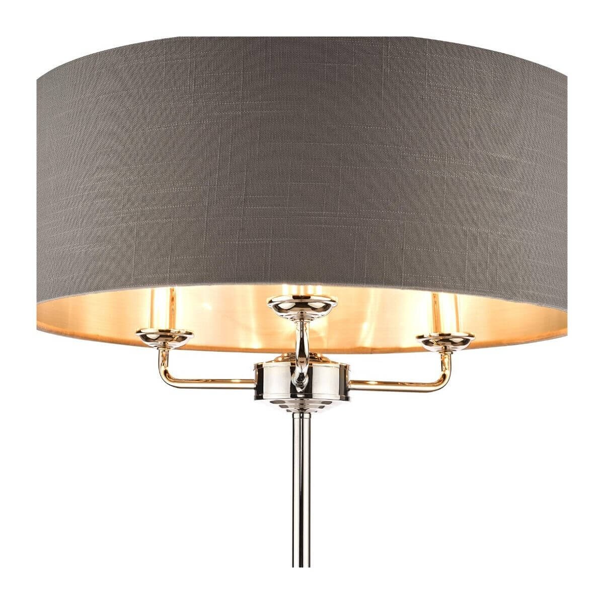 Sypialniana lampa podłogowa Sorrento LA3688866-Q Laura Ashley szara nikiel