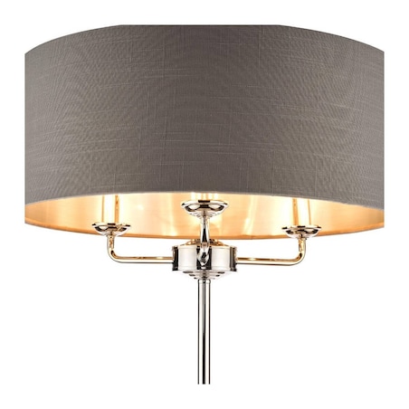 Sypialniana lampa podłogowa Sorrento LA3688866-Q Laura Ashley szara nikiel