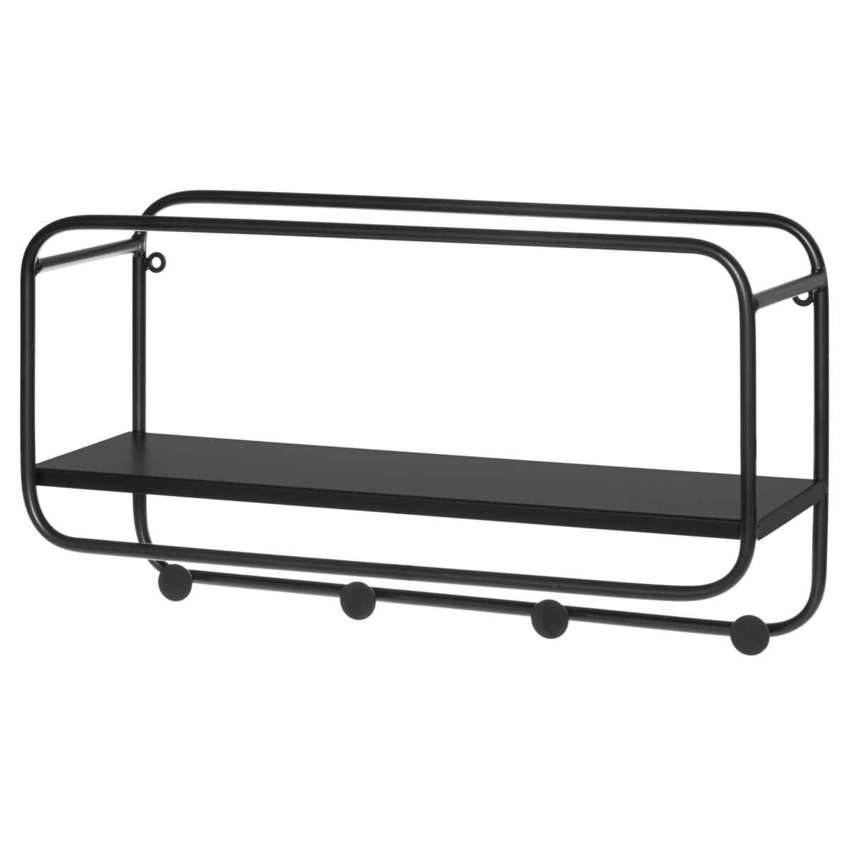 Wieszak do przedpokoju z półeczką LABYRINT, 4 haczyki