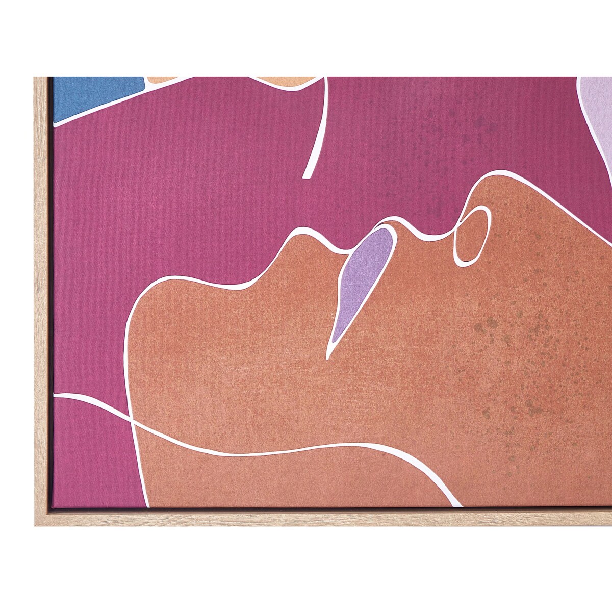 Obraz na płótnie w ramie abstrakcyjny 63 x 93 cm wielokolorowy FASANO