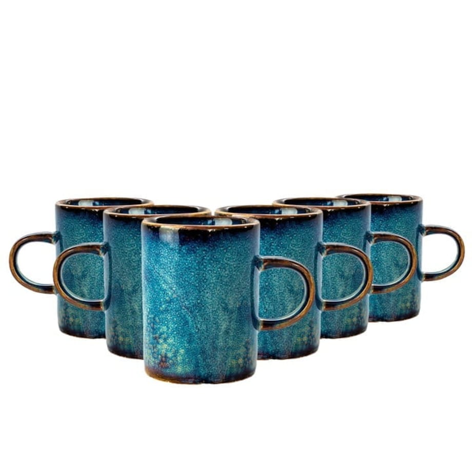 Komplet filiżanek do espresso 90 ml 6szt. Porcelana do kawy
