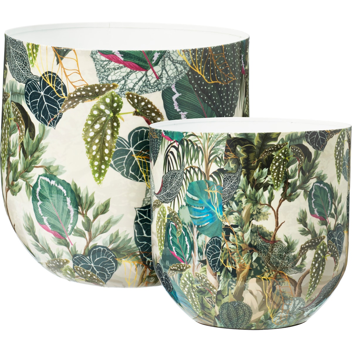 Metalowe osłonki na doniczki CATE, 2 sztuki