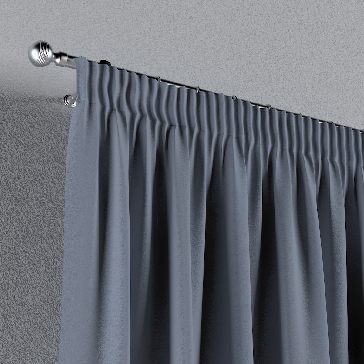 Zasłona na taśmie marszczącej 1 szt. 130x260 stalowy szary