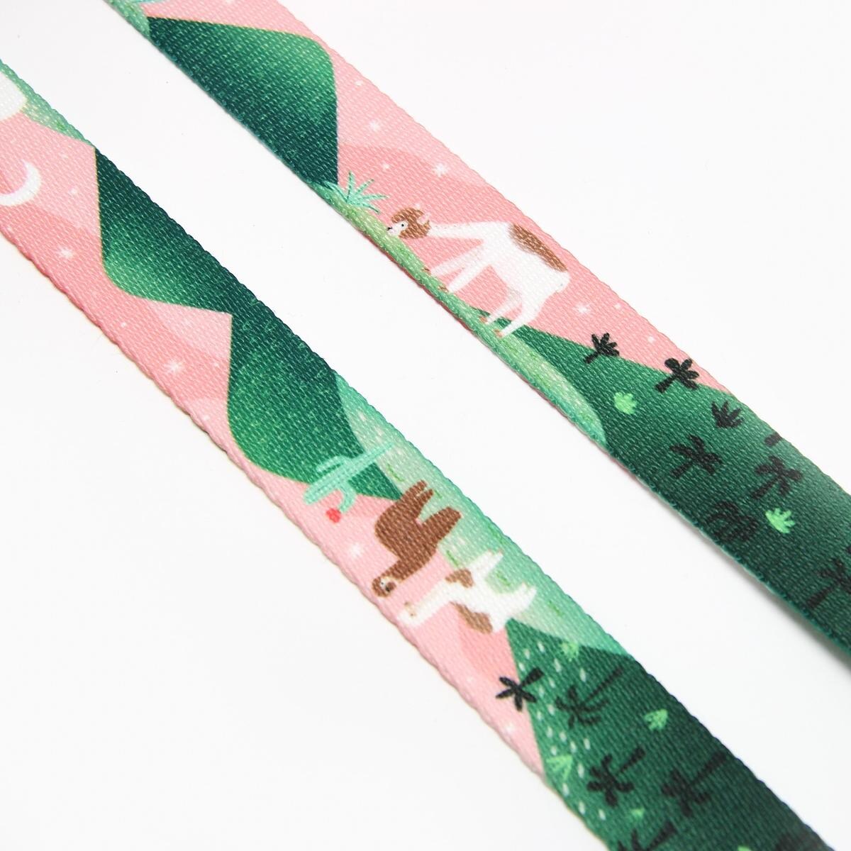 Smycz przepinana z amortyzatorem dla psa lub kota "Więcej niż jedno zwierzę" - Szerokość taśmy: 25mm, Rozmiar: M oraz Rodzaj: Mały karabinek