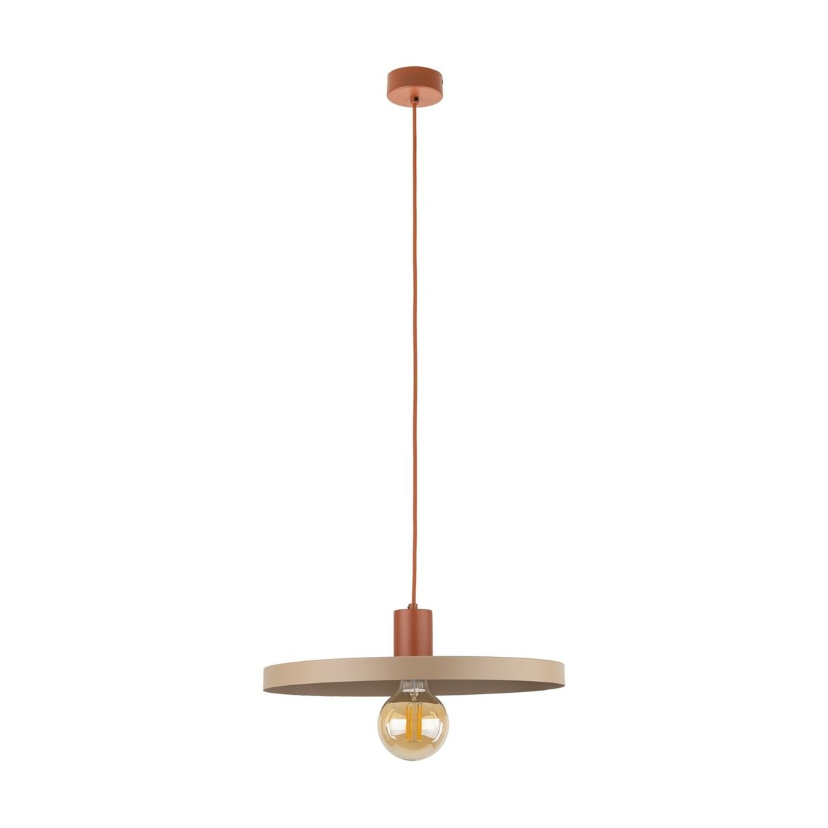 Lampa Wisząca SILA BRICK SABIA Ceglasty 40 cm E27 TK Lighting