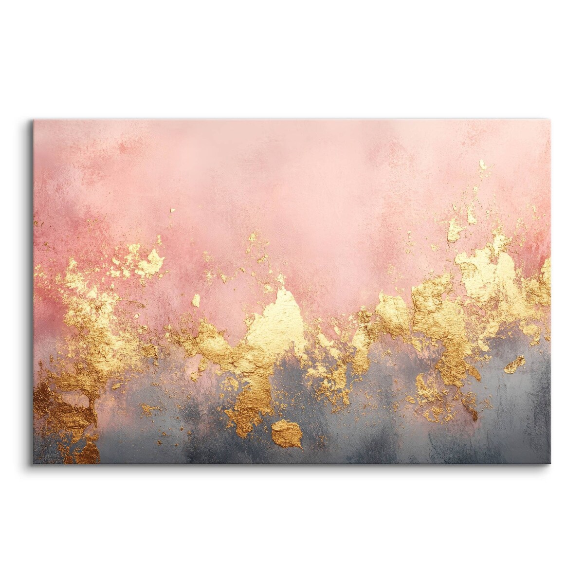 Obraz Canvas Do Salonu Beton Elementy Złota Styl Glamour Abstrakcja 70x50cm