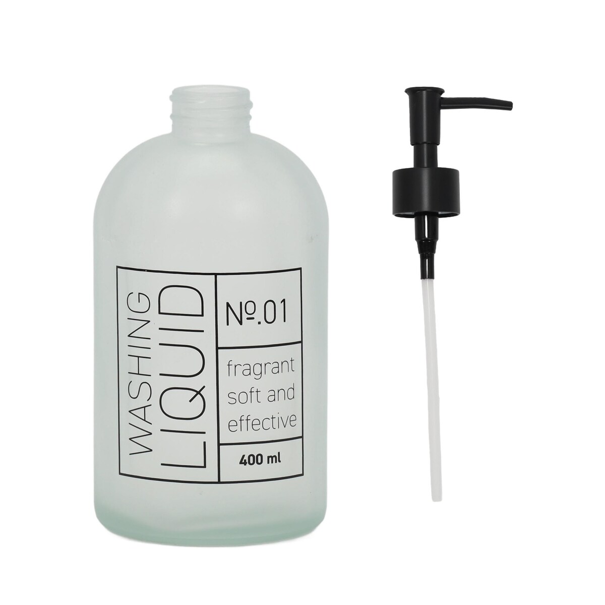 Szklany dozownik na mydło, 400 ml