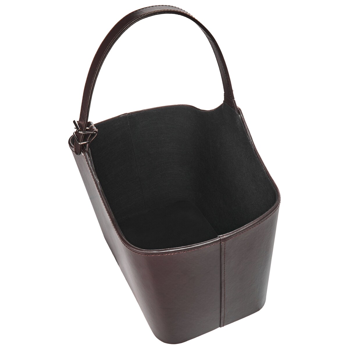 Kosz ekoskóra ciemnobrązowy ELAM