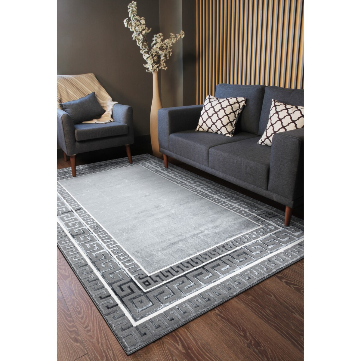 Dywan ALLURE 1960 Grecki klucz, ramka - 160x220 cm