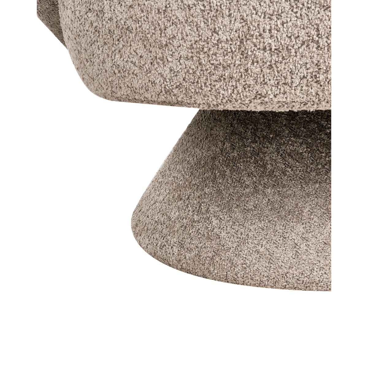 Fotel obrotowy LIEKSA Boucle Beżowy