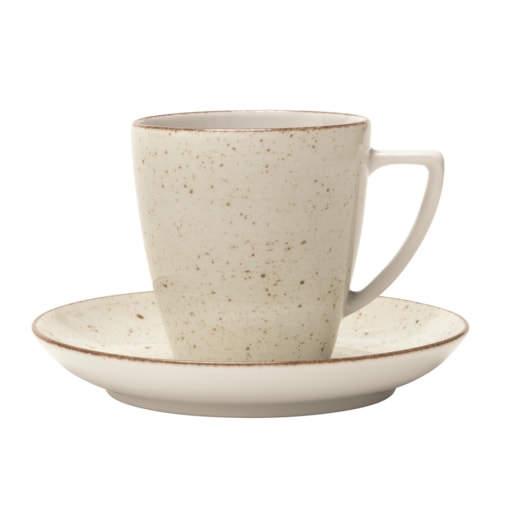 Filiżanka 200 ml ze spodkiem Beata, Sonia beżowa LB21 (6630U)