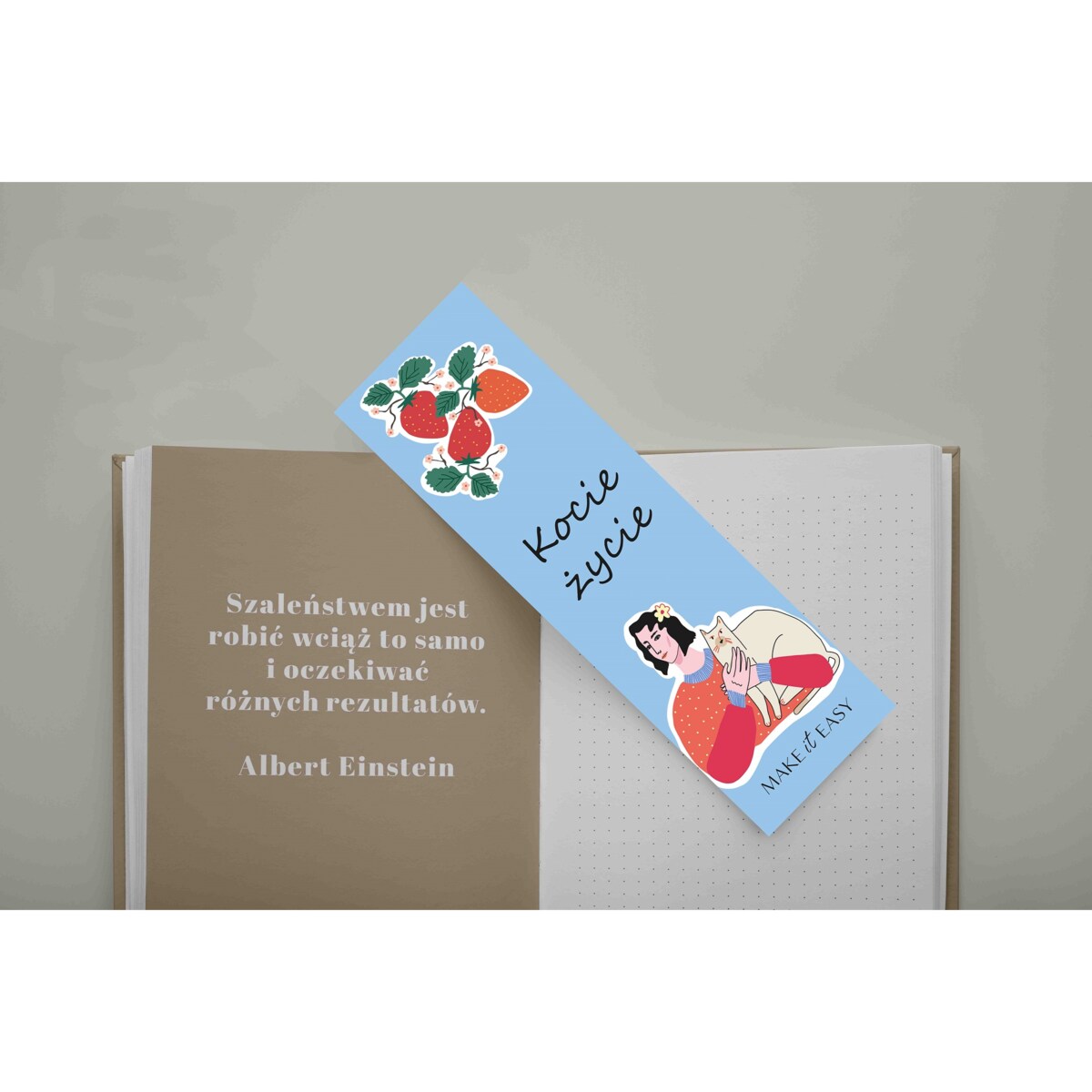 Zakładka do książki, plannera – Kocie życie!