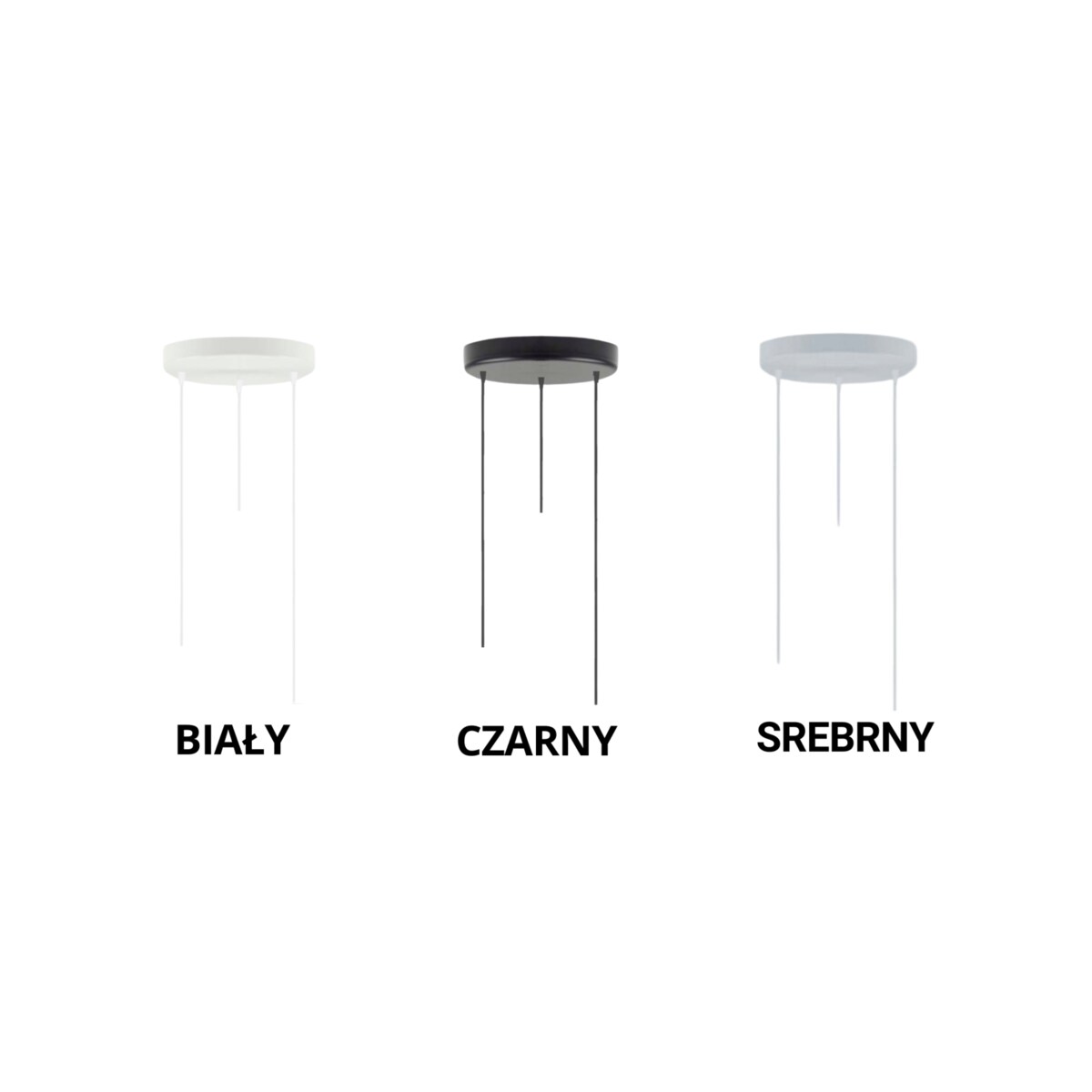 Lampa wisząca zwis żyrandol sufitowa z abażurami walec JAZZ Z3