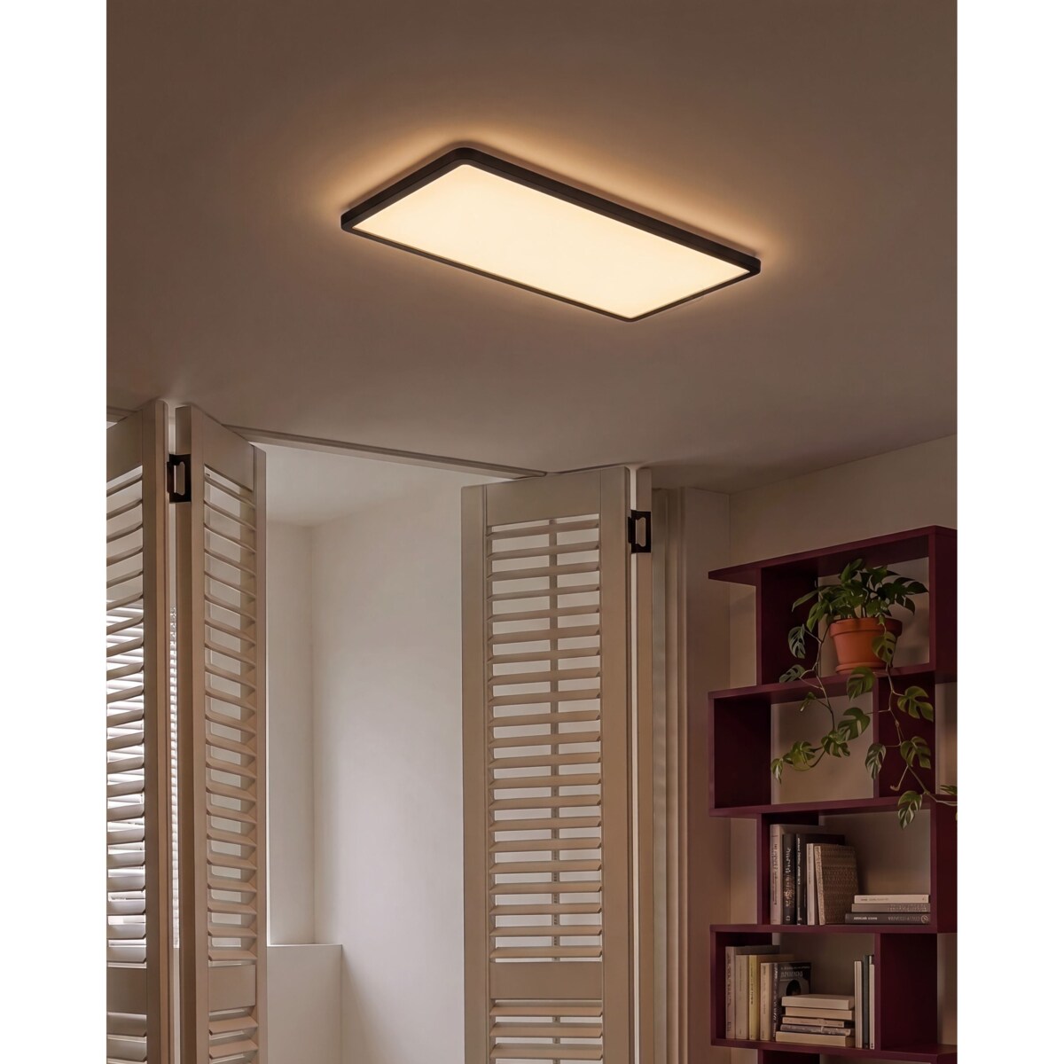 Lampa sufitowa LED ARDENZA Z pilotem Ze ściemniaczem Czarny