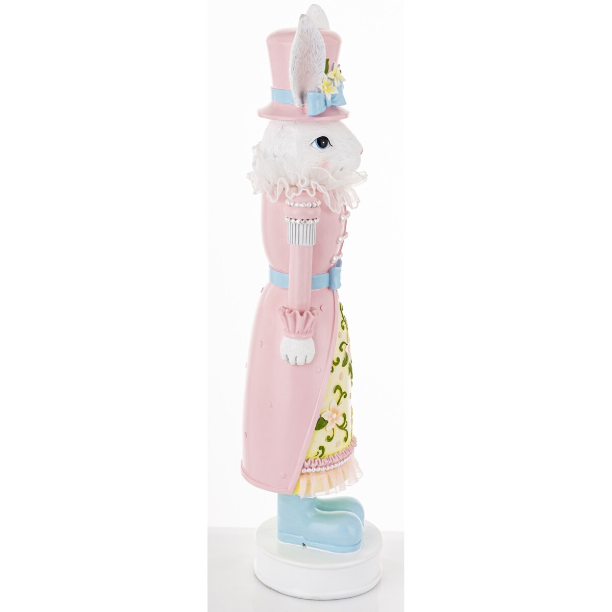 Dekoracja - Króliczka w różowym mundurku 59x14x15 cm