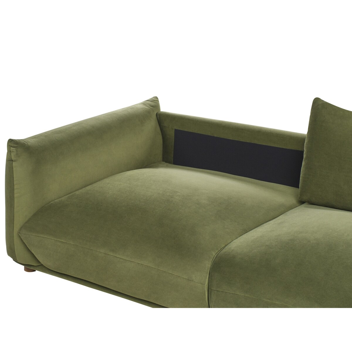 Sofa 3-osobowa welurowa zielona LUVOS