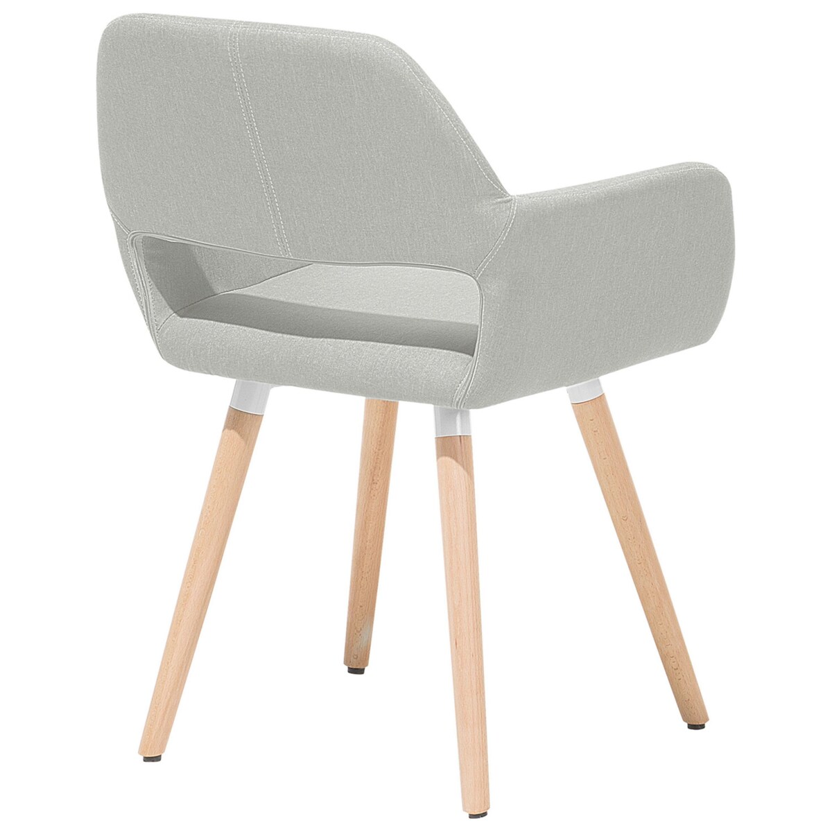 Zestaw 2 krzeseł do jadalni szary CHICAGO