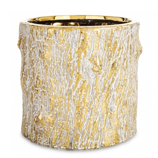 Osłonka ceramiczna 15x15,5x15,5 cm TOVER złota