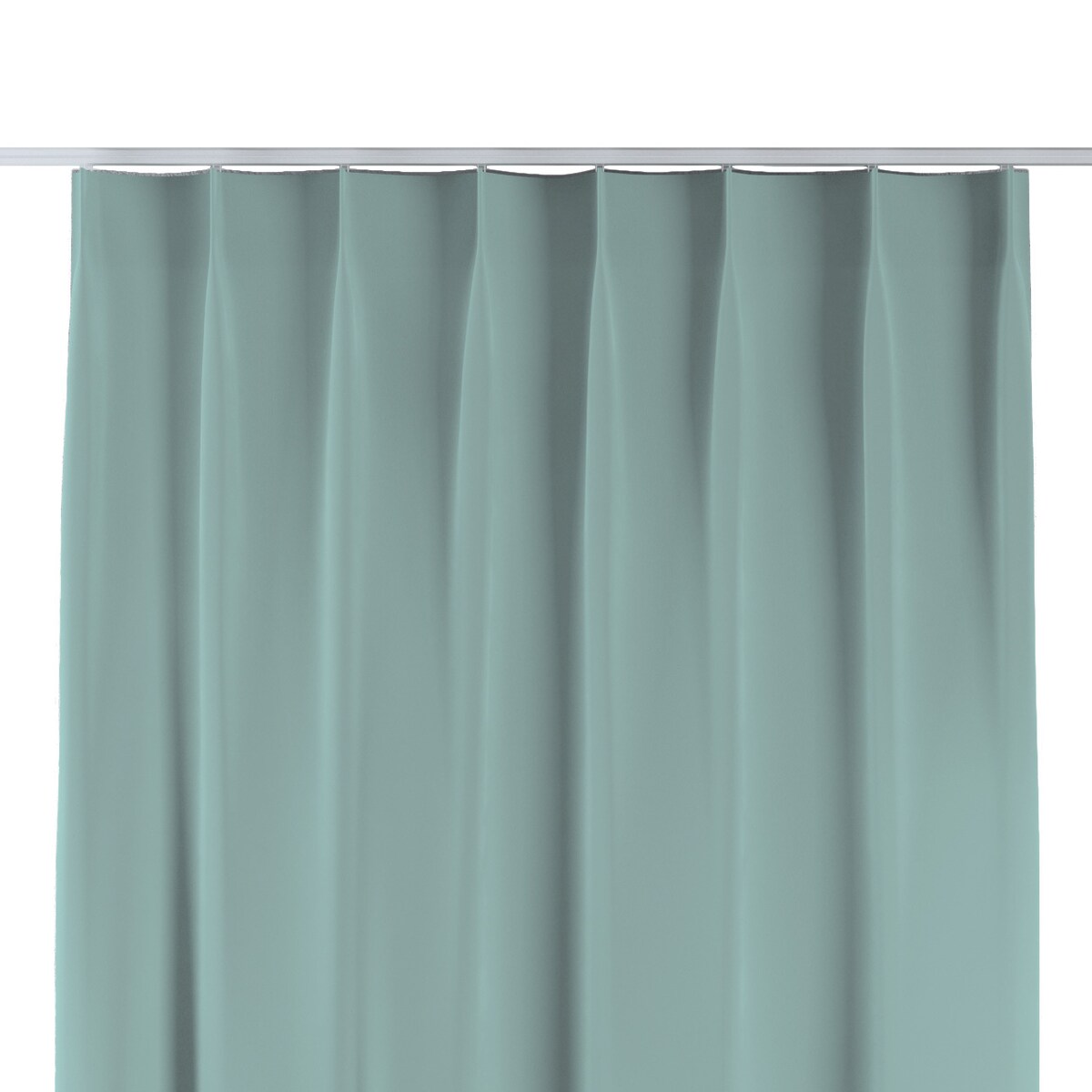 Zasłona na haczykach flex pojedynczych 130x245 jasny turkus