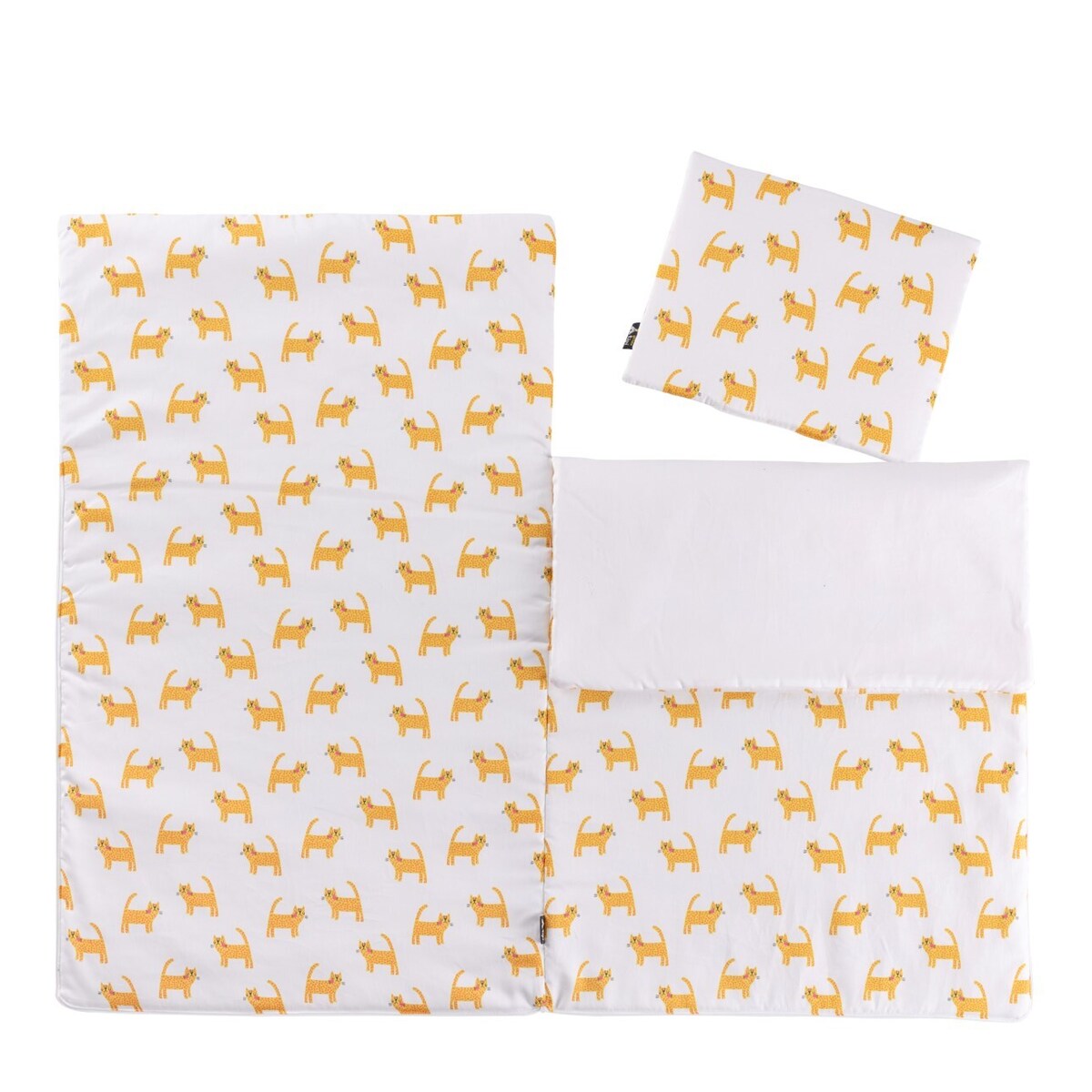 Śpiworek przedszkolaka Yellow Cats, 65 x 100