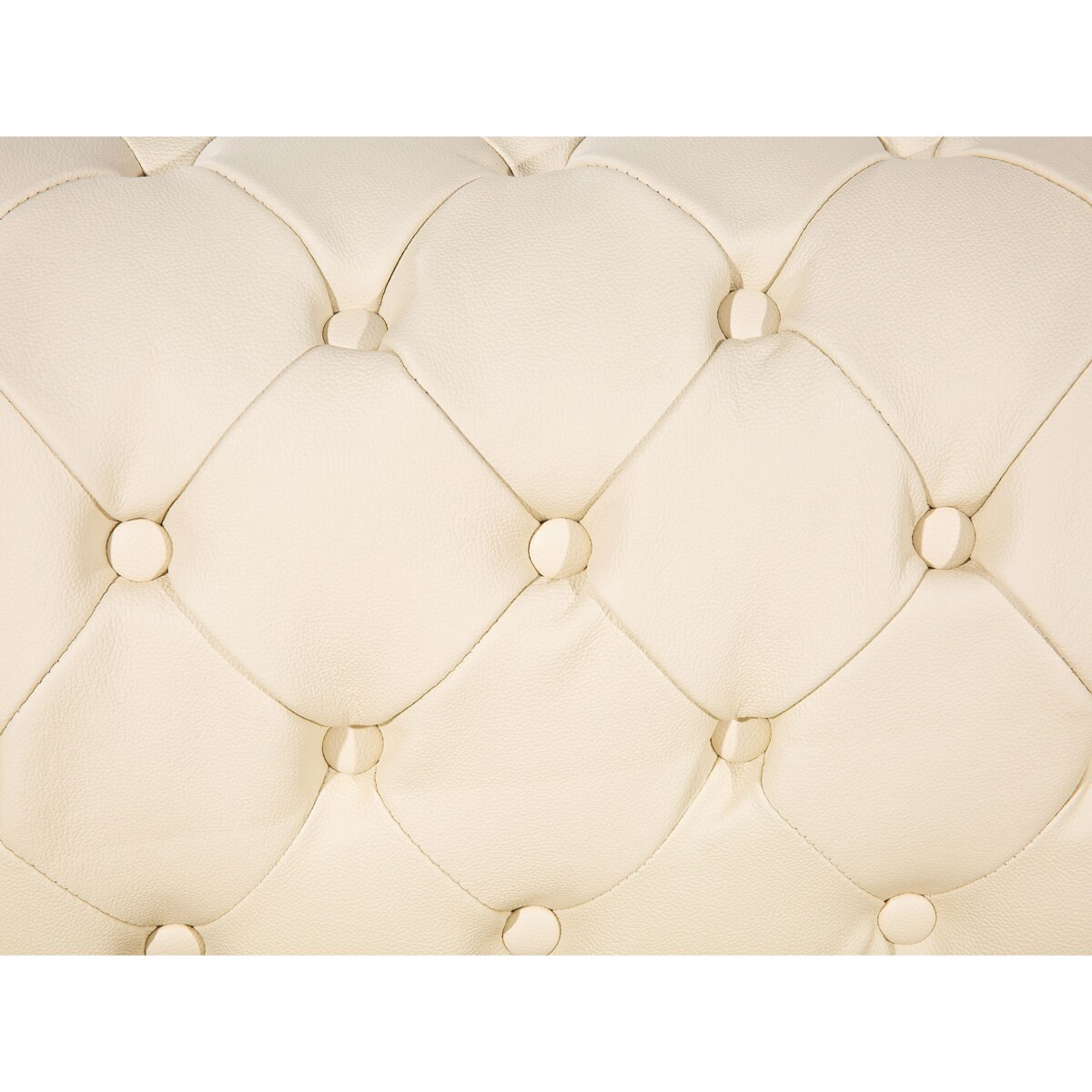 Fotel skórzany kremowy CHESTERFIELD