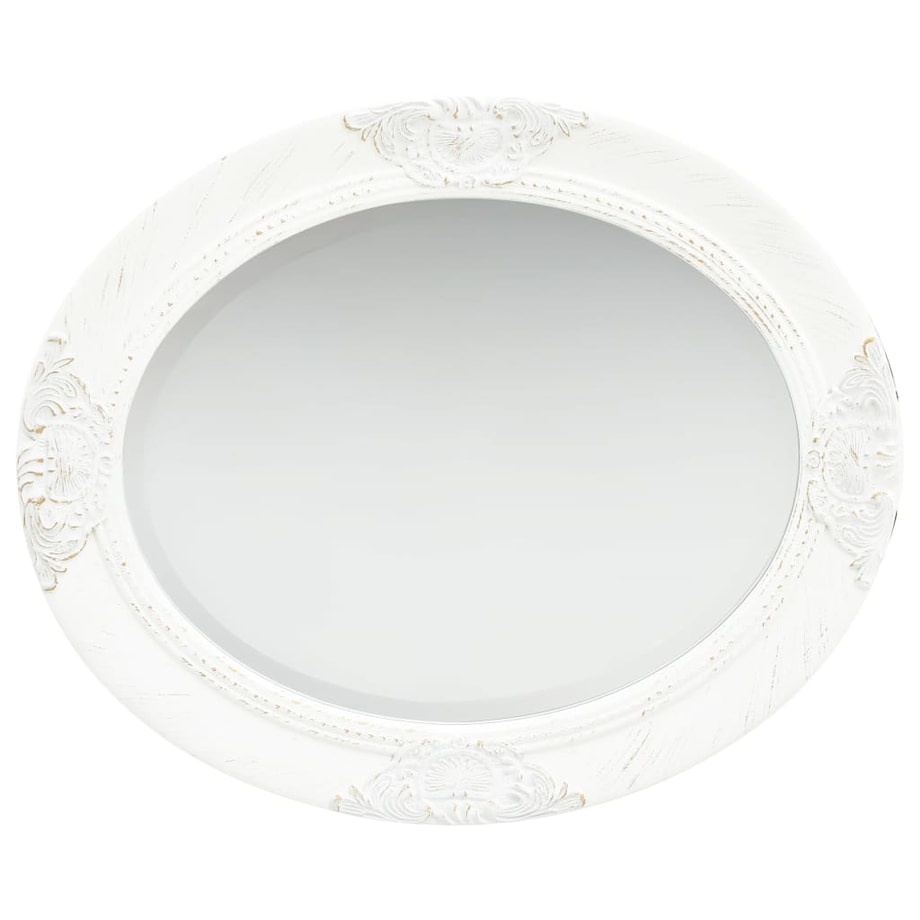 vidaXL Lustro ścienne w stylu barokowym, 50x60 cm, białe