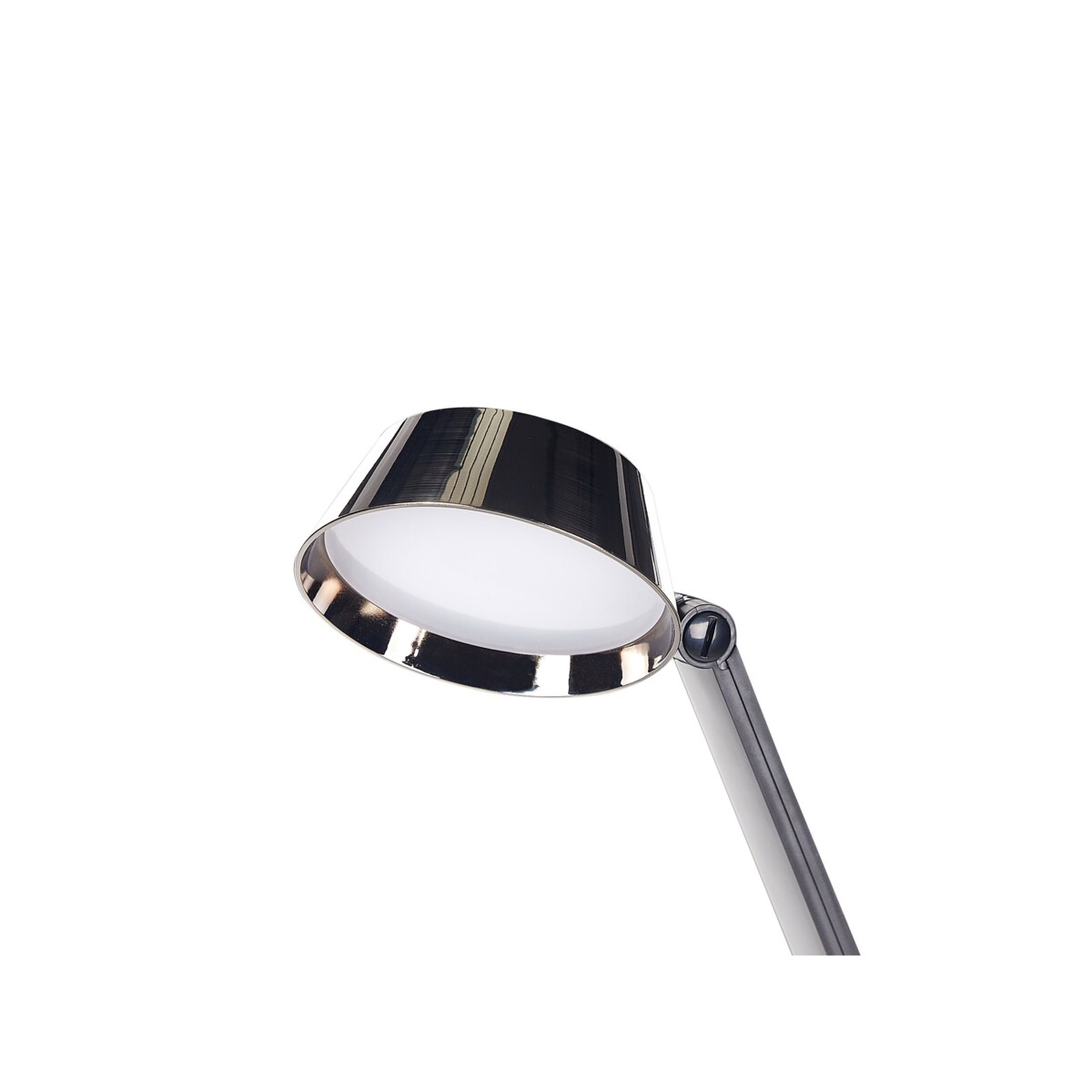 Lampa biurkowa LED metalowa z portem USB mosiężna CHAMAELEON