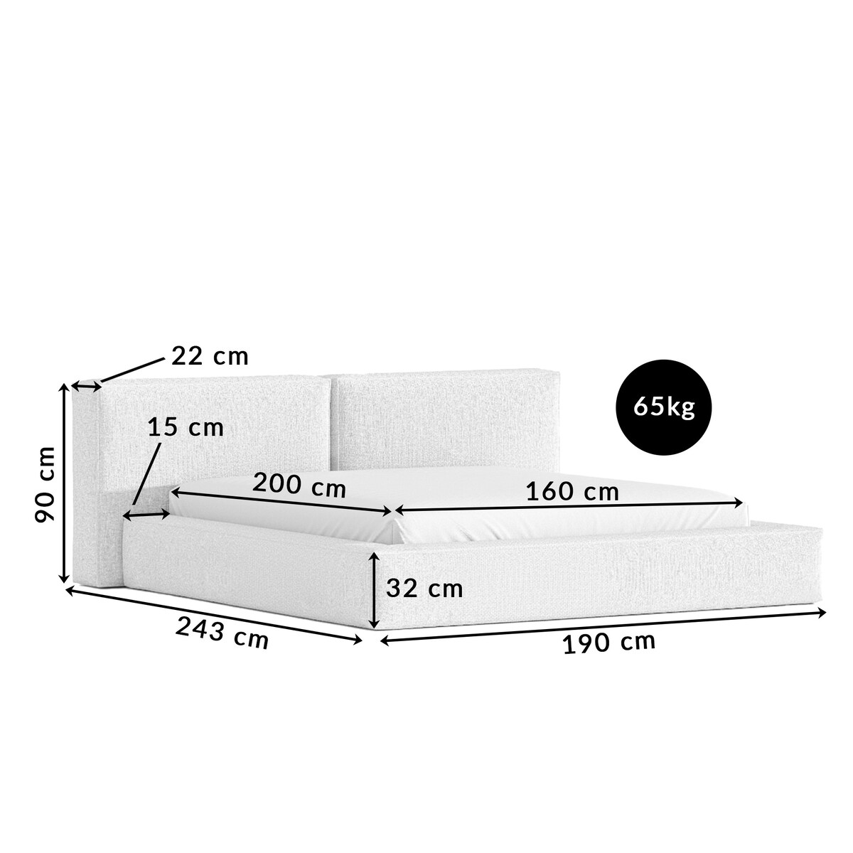 Łóżko Tapicerowane Noble 160X200 Stelaż Pojemnik Na Pościel Wind 05