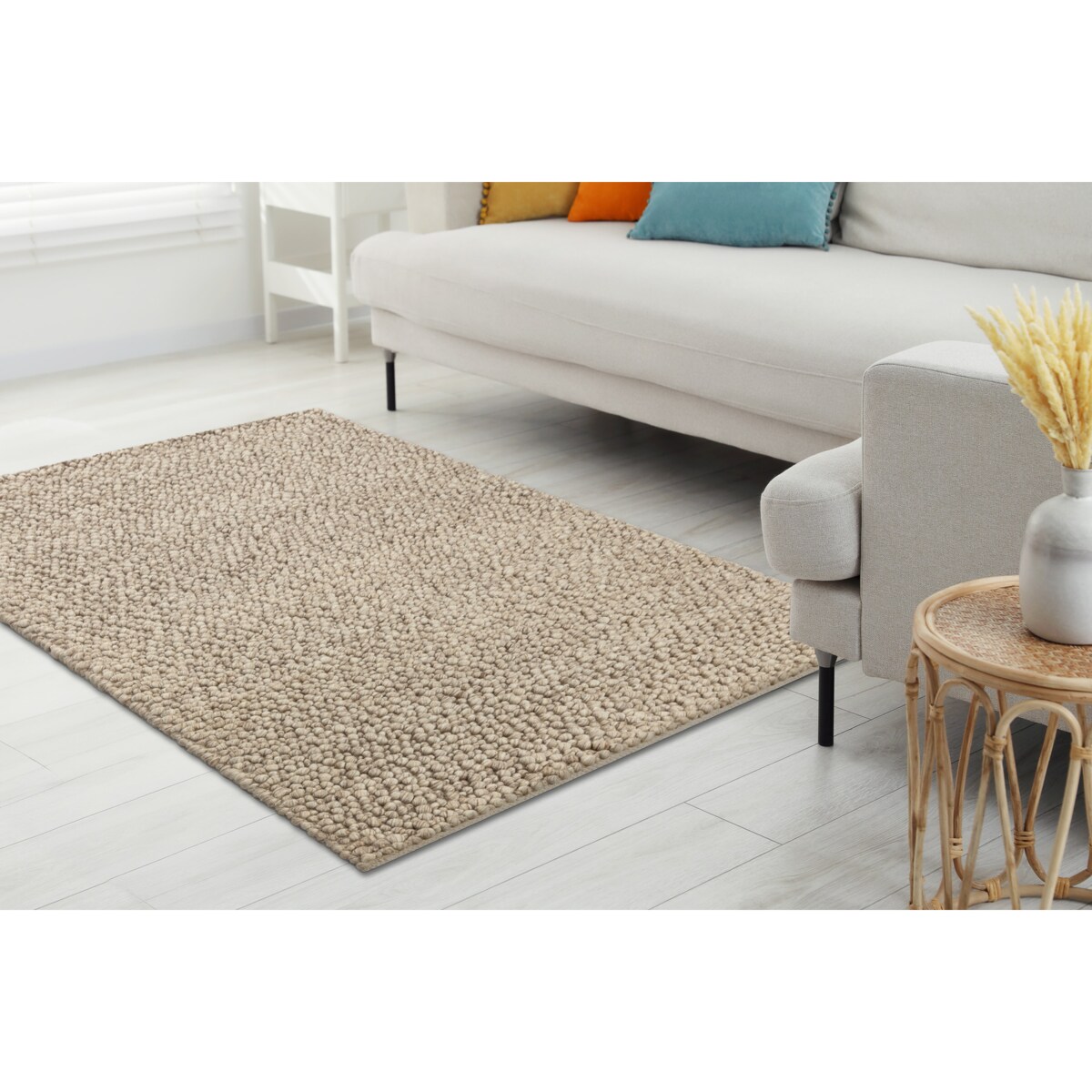 Dywan wełniany TAHAR 99005C beżowy - 120x180 cm