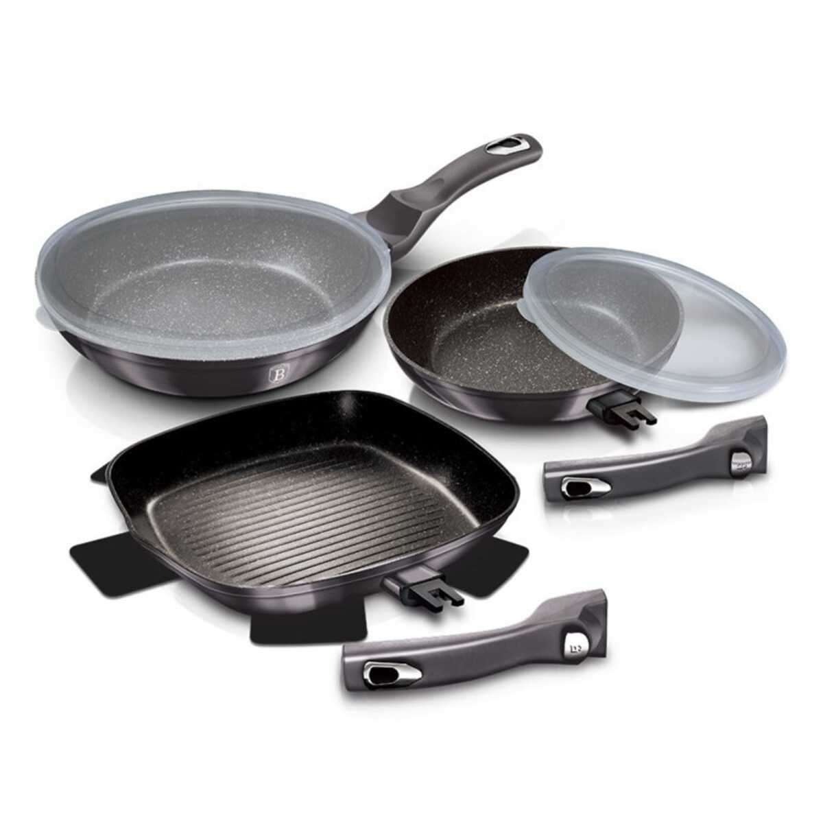 Zestaw 3 Patelni Granitowych Berlingerhaus