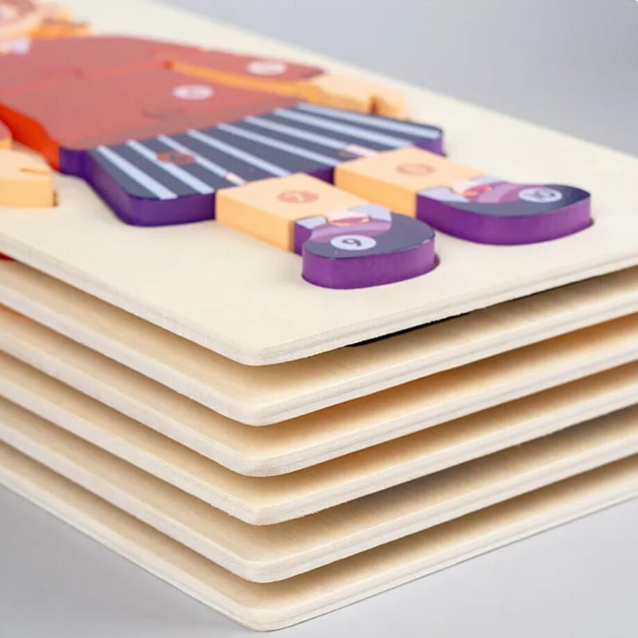 Puzzle drewniane - Zawody - Policjant