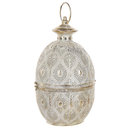 Lampion AMORGOS Metal 34 cm Złoty