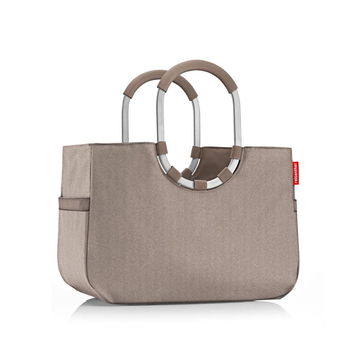 Torba LOOPSHOPPER L, herringbone mokka