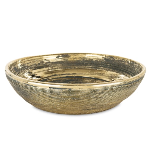 Misa dekoracyjna ceramiczna 7x36x36 cm SCUELA-3 niebiesko-złota