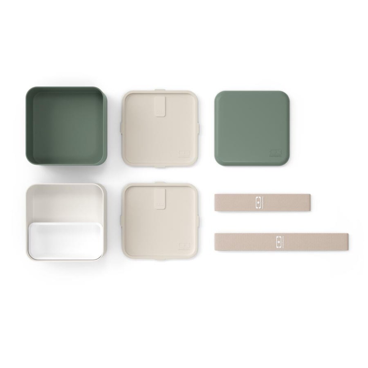 Lunchbox Natural Green Bento Square, 1700 ml, Monbento