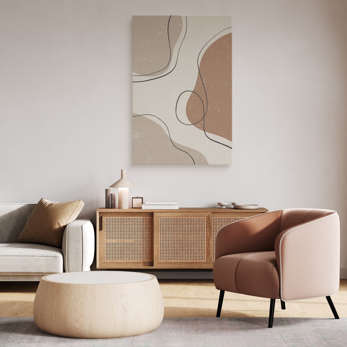 Obraz Abstrakcyjne Boho Kamienie 80x120cm