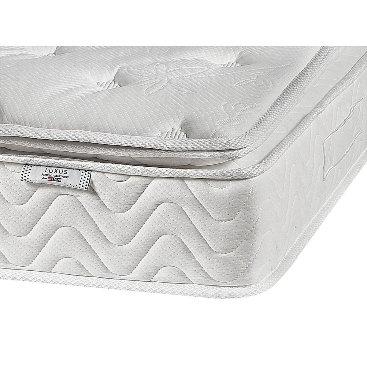 Materac kieszeniowy memory foam zdejmowny pokrowiec 90 x 200 cm średnio twardy LUXUS