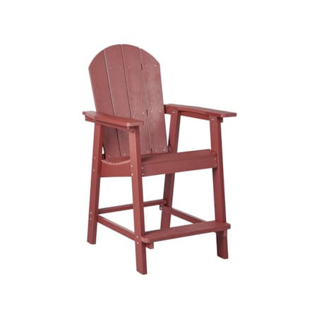 Zestaw mebli balkonowych Materiał syntetyczny Czerwony ADIRONDACK