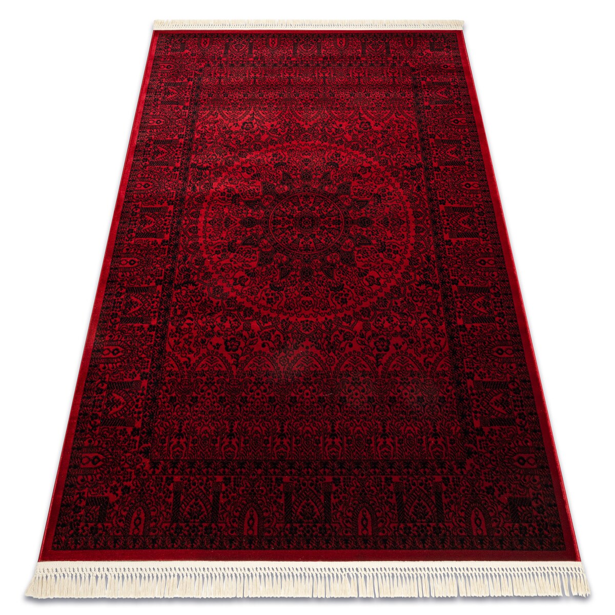 Dywan ORIENT 6039 bordo / czarny Ramka, 180x270 cm