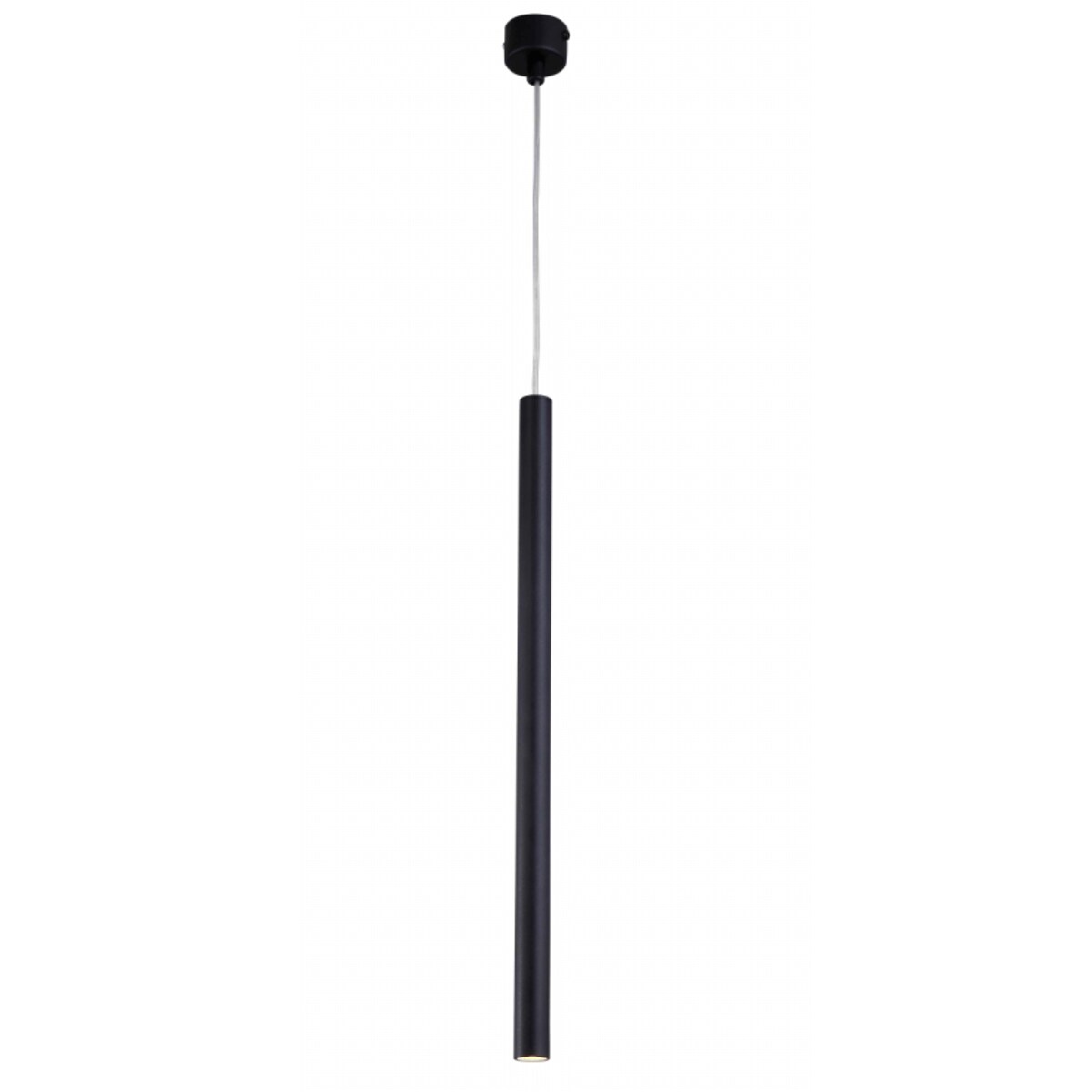 Minimalistyczna lampa wisząca Lungo do przedpokoju czarna