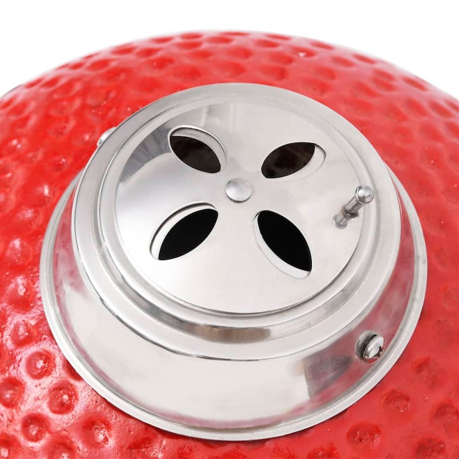 vidaXL Ceramiczny grill Kamado z wędzarnią, 33 cm