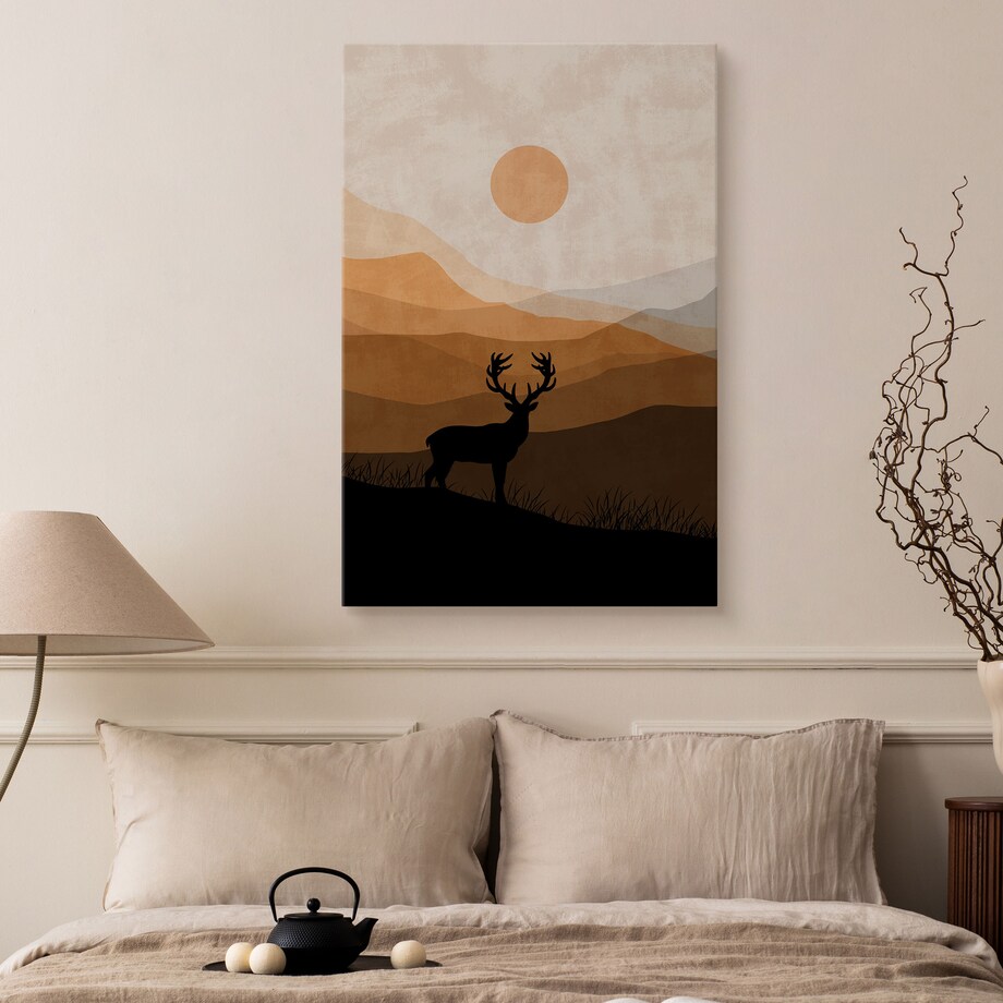 Obraz Jeleń na Rykowisku 80x120cm