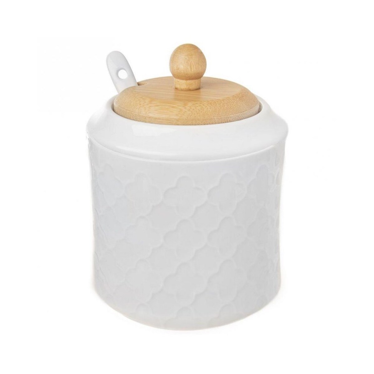 Orion porcelanowa cukiernica cukierniczka z łyżeczką 48713