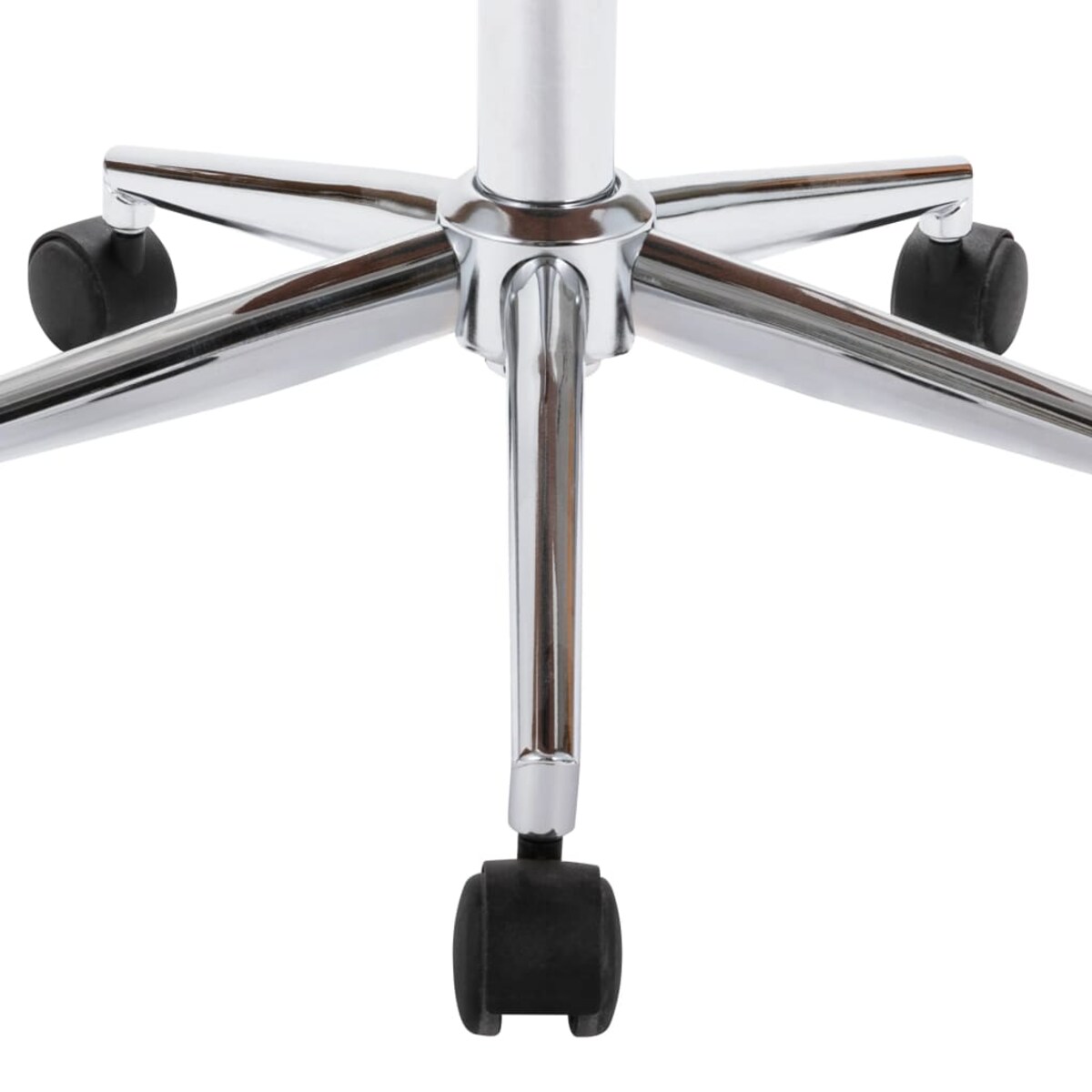 vidaXL Obrotowe krzesła stołowe, 4 szt., białe, obite sztuczną skórą