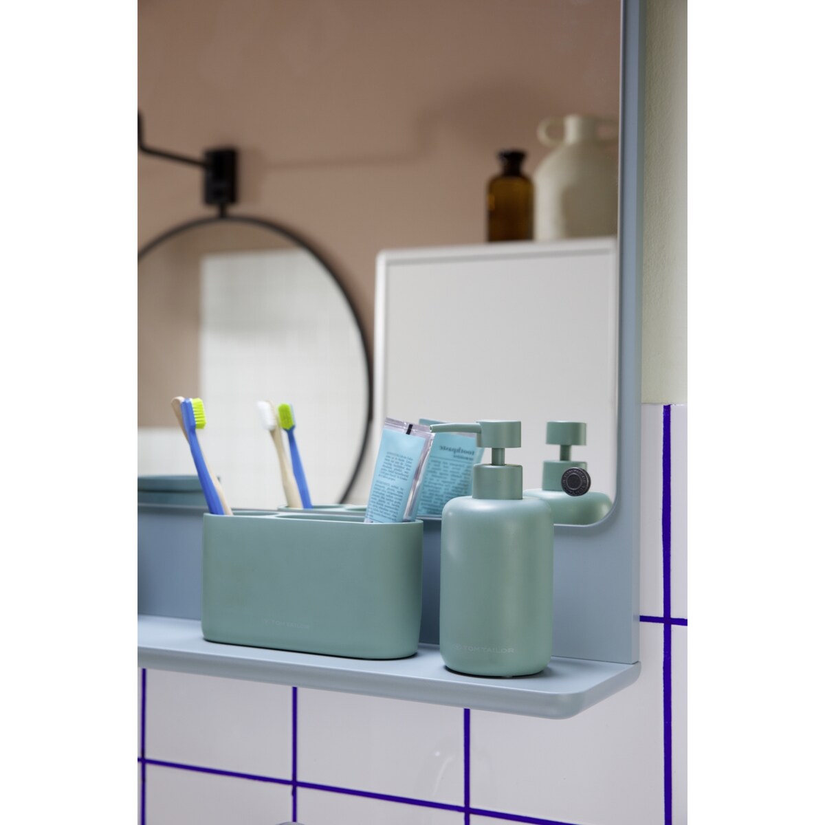 Organizer łazienkowy kubek dwukomorowy TOM TAILOR