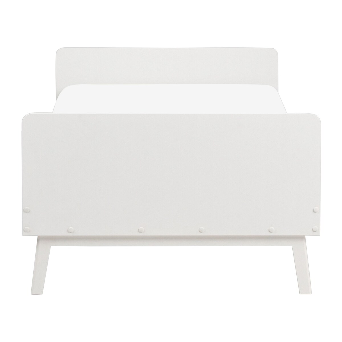 Łóżko drewniane 90 x 200 cm białe BONNAC