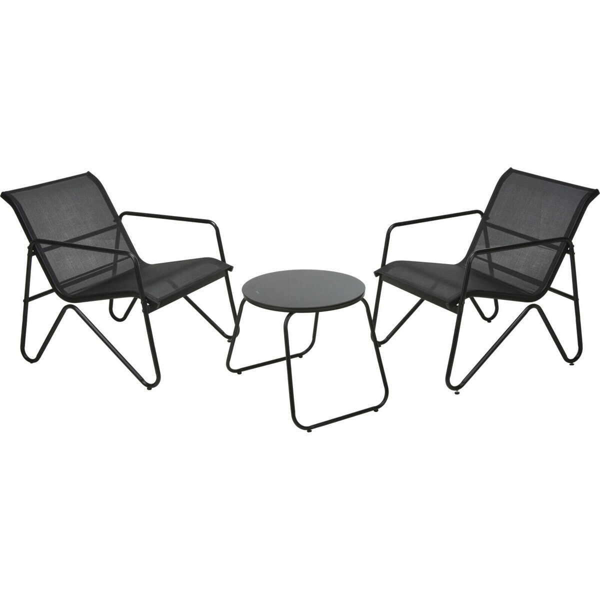 Zestaw mebli ogrodowych, stolik i dwa krzesła