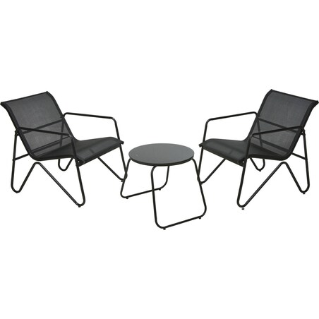 Zestaw mebli ogrodowych, stolik i dwa krzesła